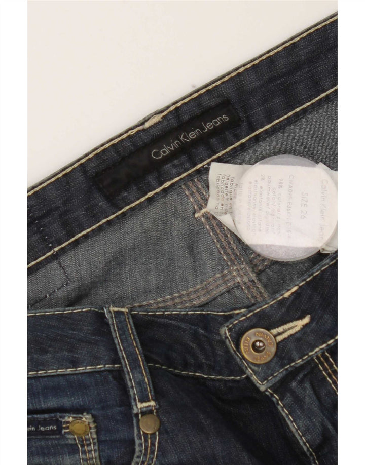 Calvin Klein Jean Slim Femme W26 L33 Bleu Coton