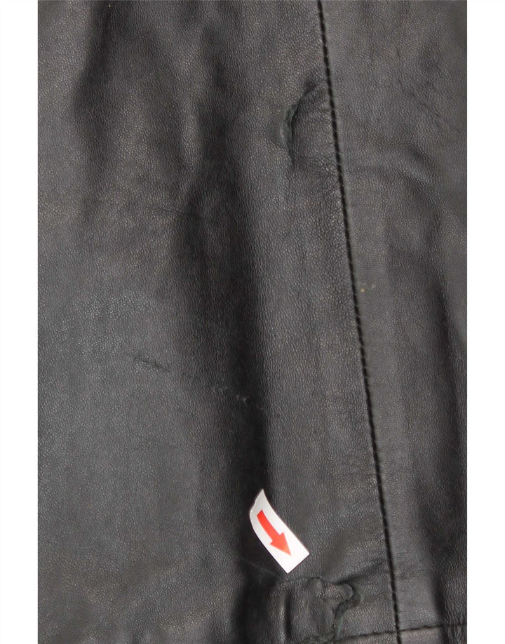 veste en cuir homme vintage IT 48 Medium Noir