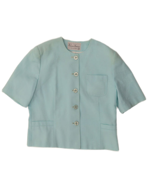 VIVIENNE LAURENCE Veste blazer à 5 boutons pour femme UK 12 Bleu moyen