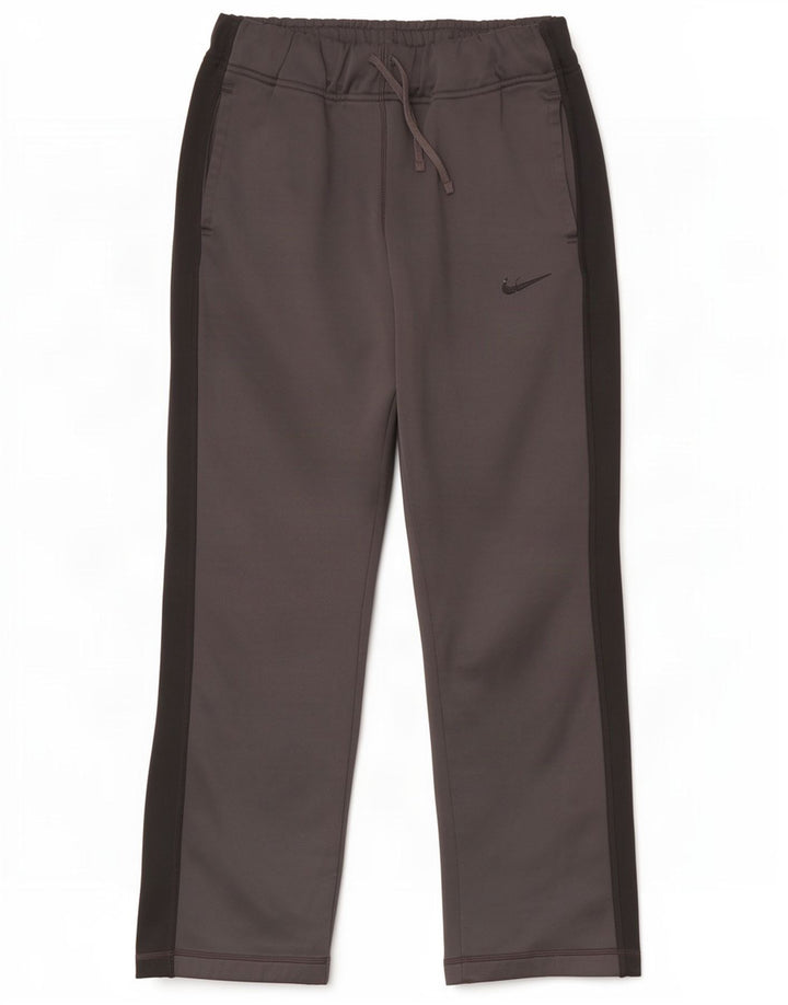 Nike Pantalon de survêtement Therma-Fit pour homme en polyester color block Taille S Gris