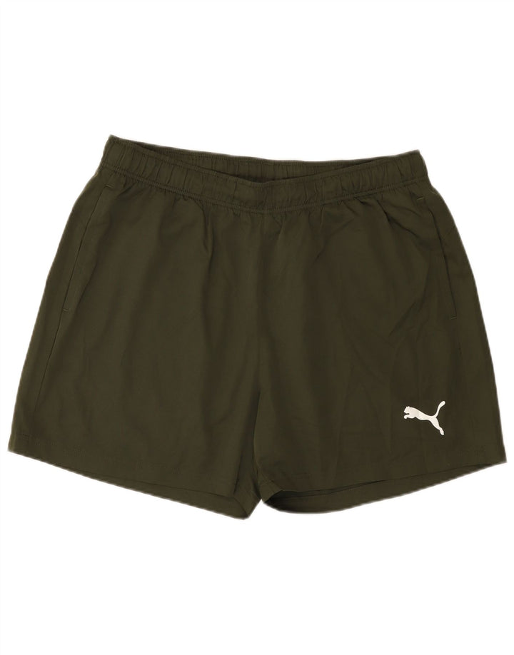 PUMA Short de Sport Homme XL Kaki Polyester