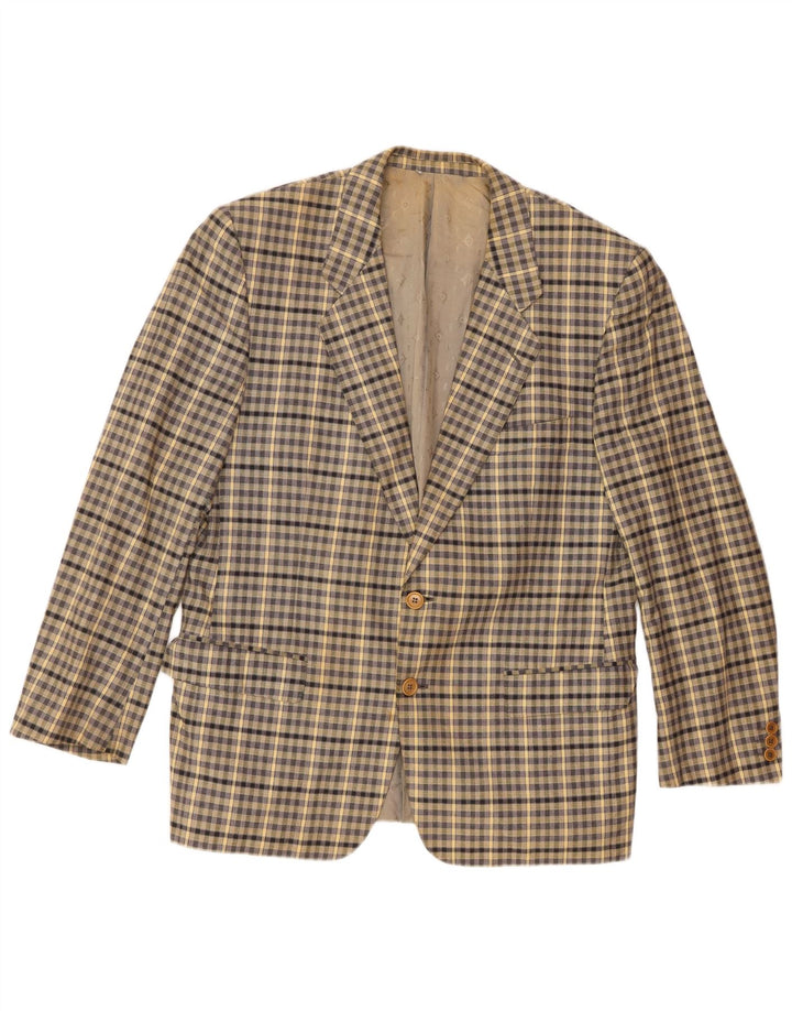 Roberta di Camerino Veste blazer à 2 boutons pour homme IT 52 XL Beige Vichy
