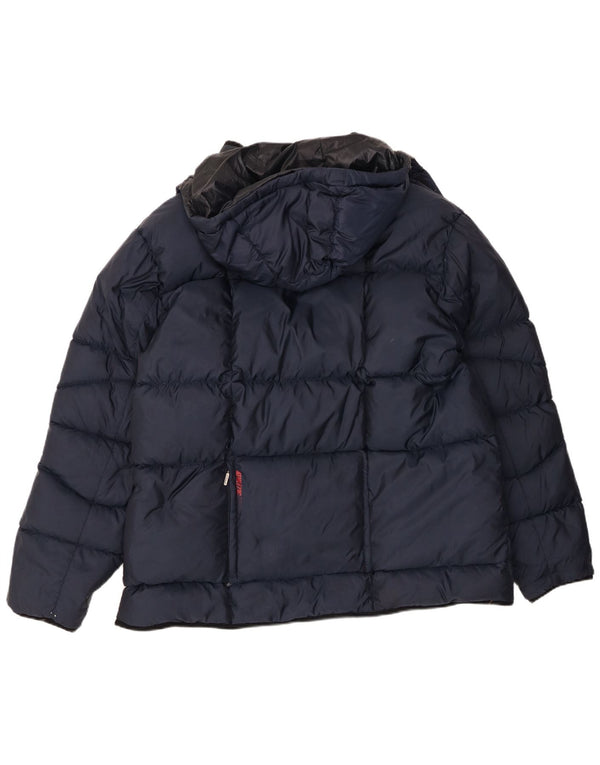 Nike Veste rembourrée à capuche pour homme UK 44 2XL Bleu marine Nylon