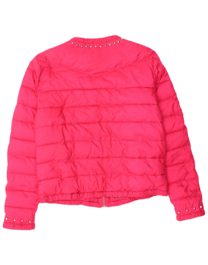 GUESS Veste matelassée pour femme UK 12 Rose moyen Polyamide