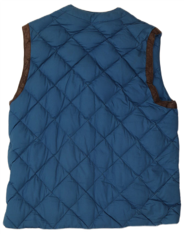 Lothars Gilet rembourré pour homme UK 42 XL Bleu Coton