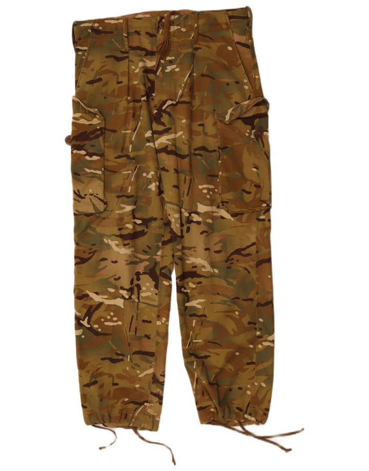 VINTAGE Pantalon Cargo Droit Homme W34 L29 Kaki Camouflage Coton