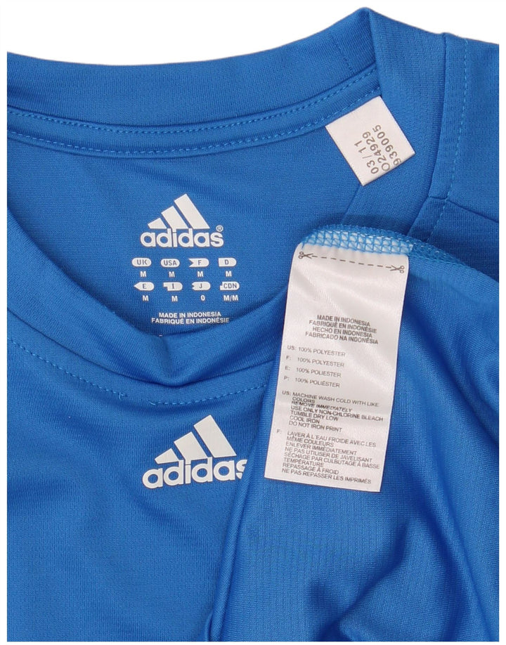 ADIDAS T-Shirt Homme Bleu Moyen Polyester