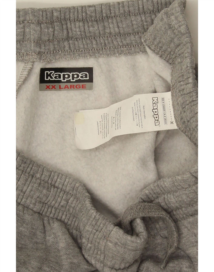 Kappa Pantalon de Survêtement Homme 2XL Gris Moucheté Coton