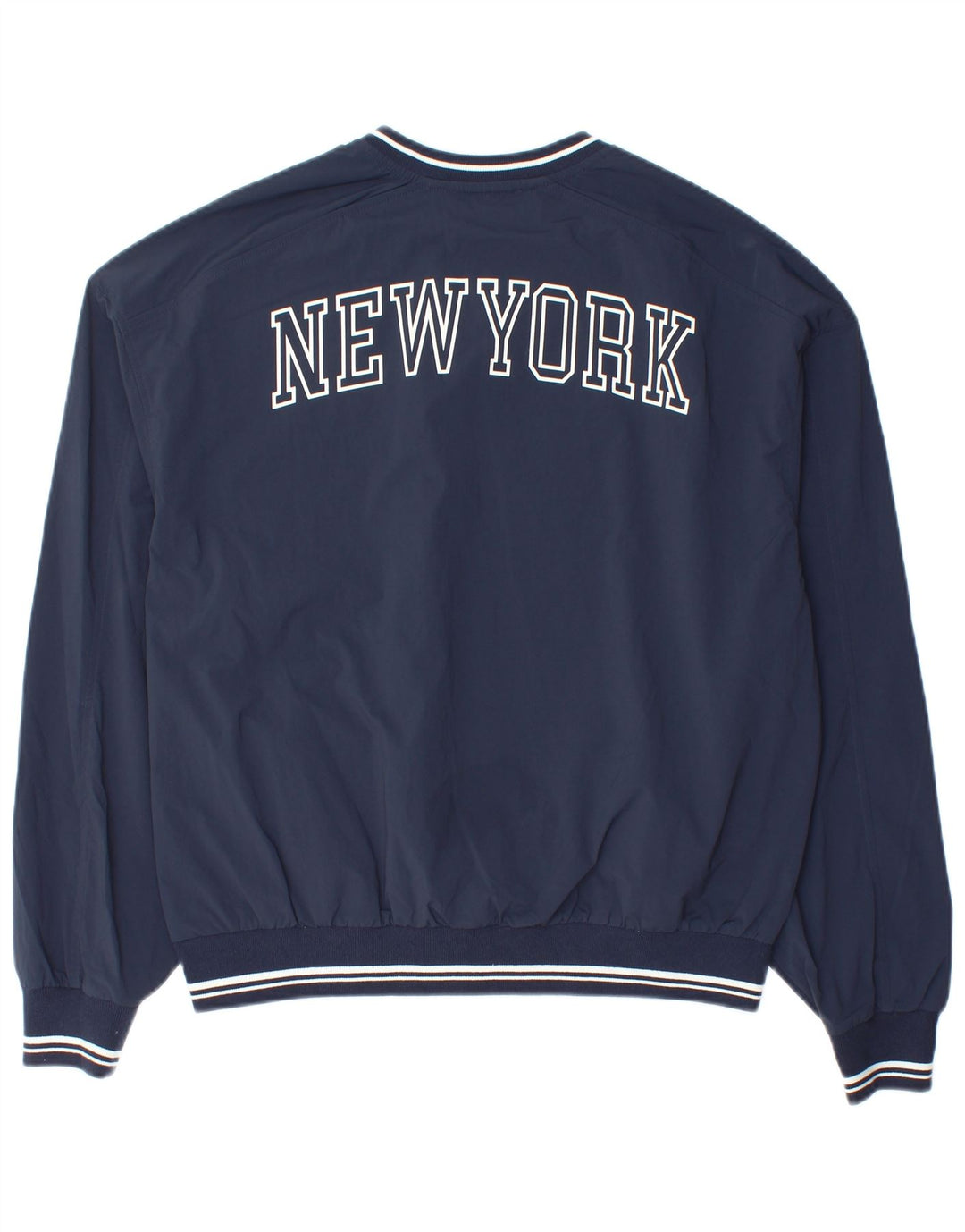 Zara Homme New York Graphic Loose Fit Pull Survêtement Haut Petit Bleu Marine