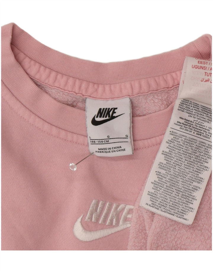 Nike Sweat-Shirt Fille 12-13 Ans Grand Rose Coton