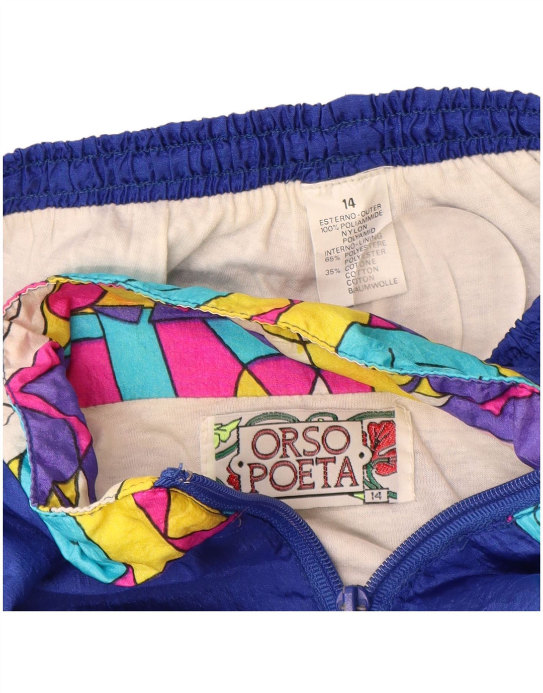 ORSO POETA Survêtement Complet Garçon 13-14 ans Bleu Colorblock Polyamide