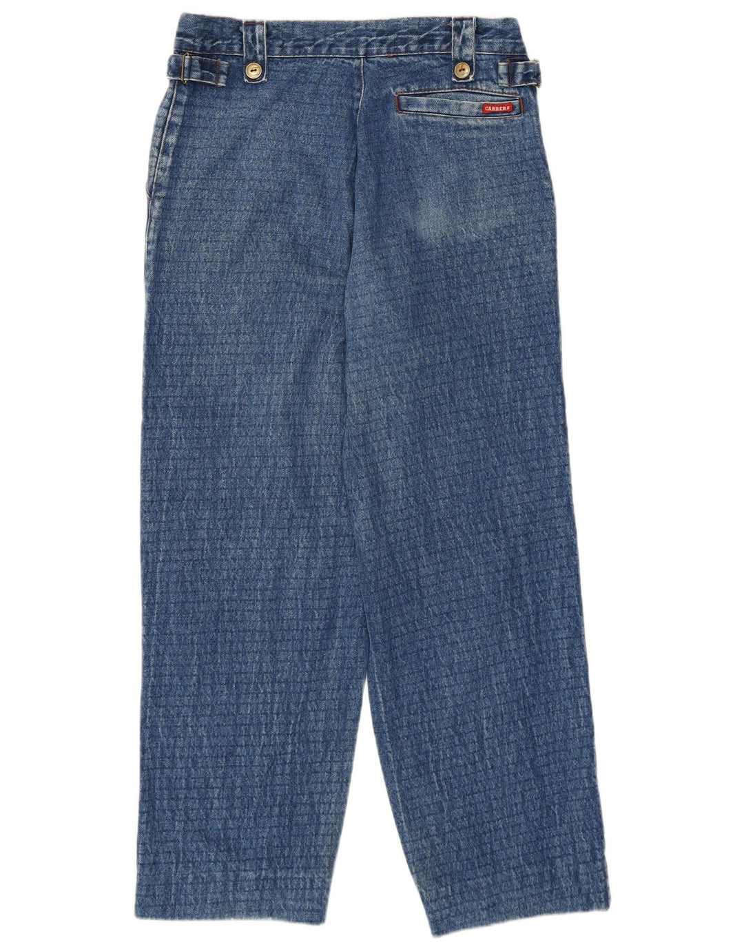 Carrera Femme Jean Ample Taille Haute W32 L27 Bleu Coton