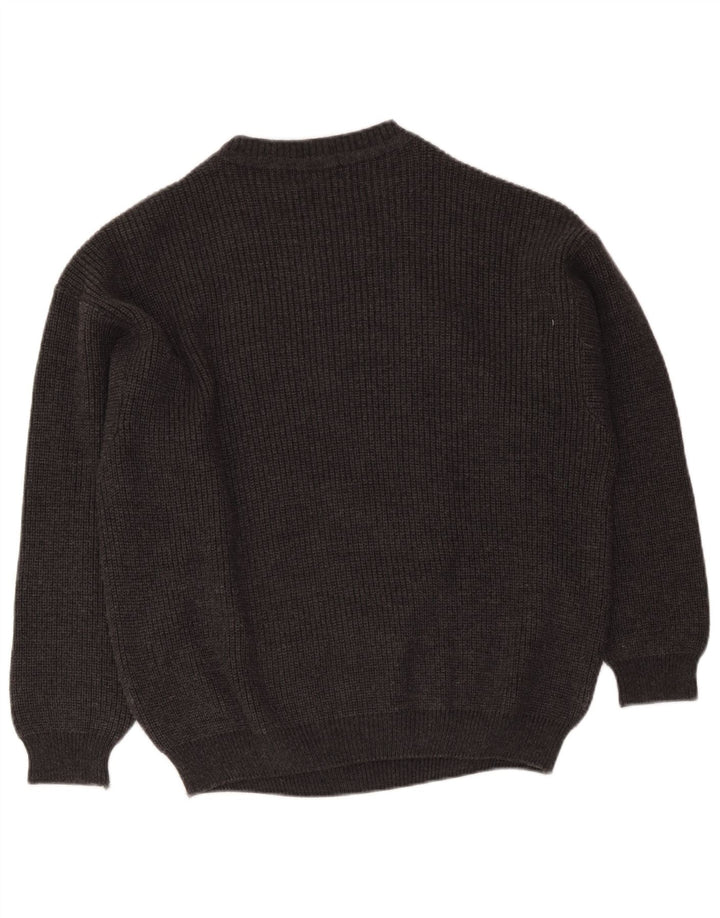 Montezemolo Pull à col rond pour homme Grand gris classique