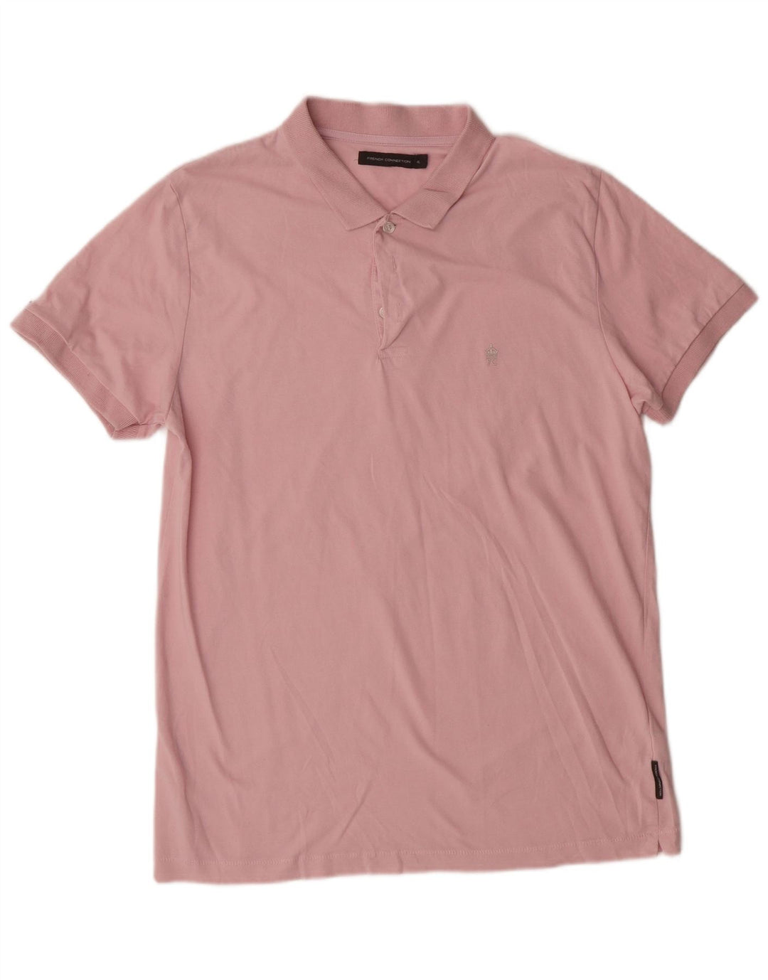 French Connection Polo Homme XL Rose Coton