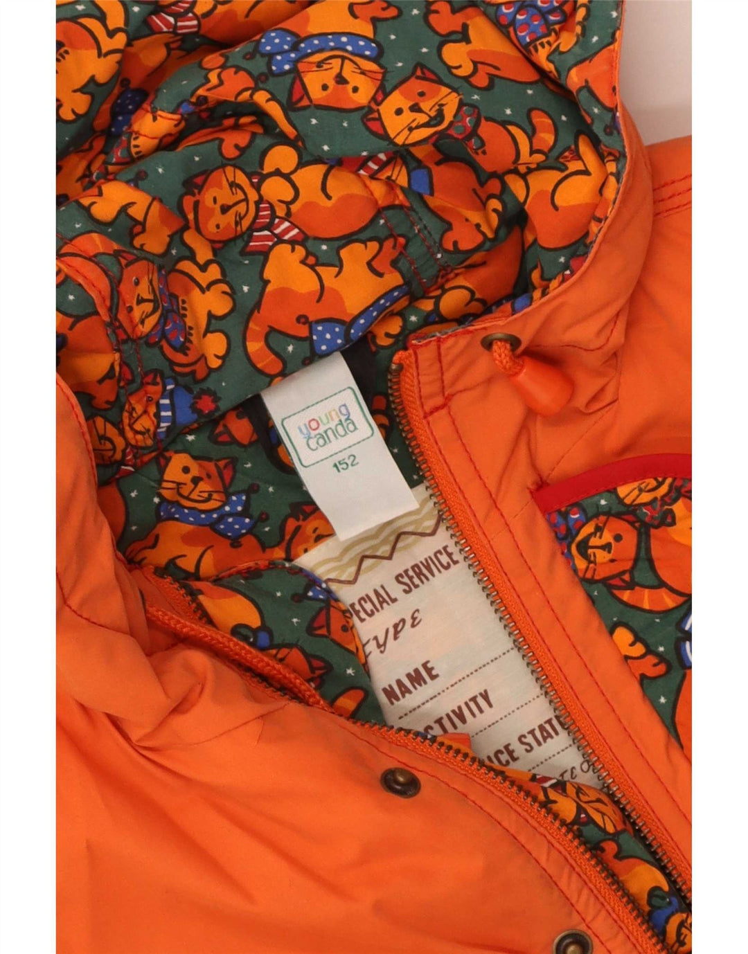 Canda Parka à capuche pour fille 12-13 ans Orange Polyester