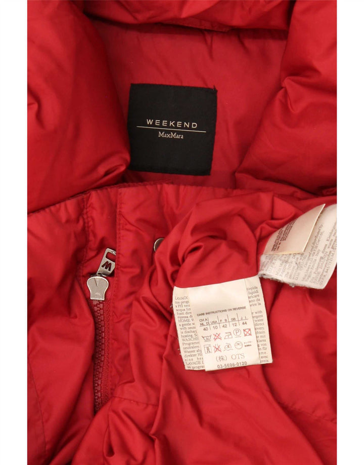 Max Mara Veste rembourrée Weekend pour femme UK 12 Rouge moyen Polyamide