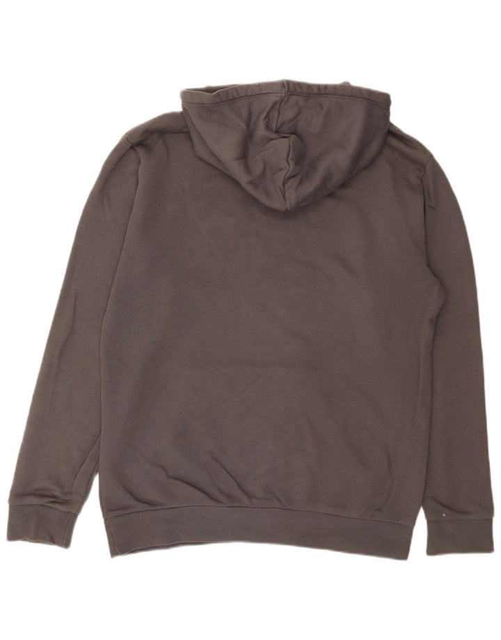 Adidas Pull à capuche pour homme en coton gris moyen