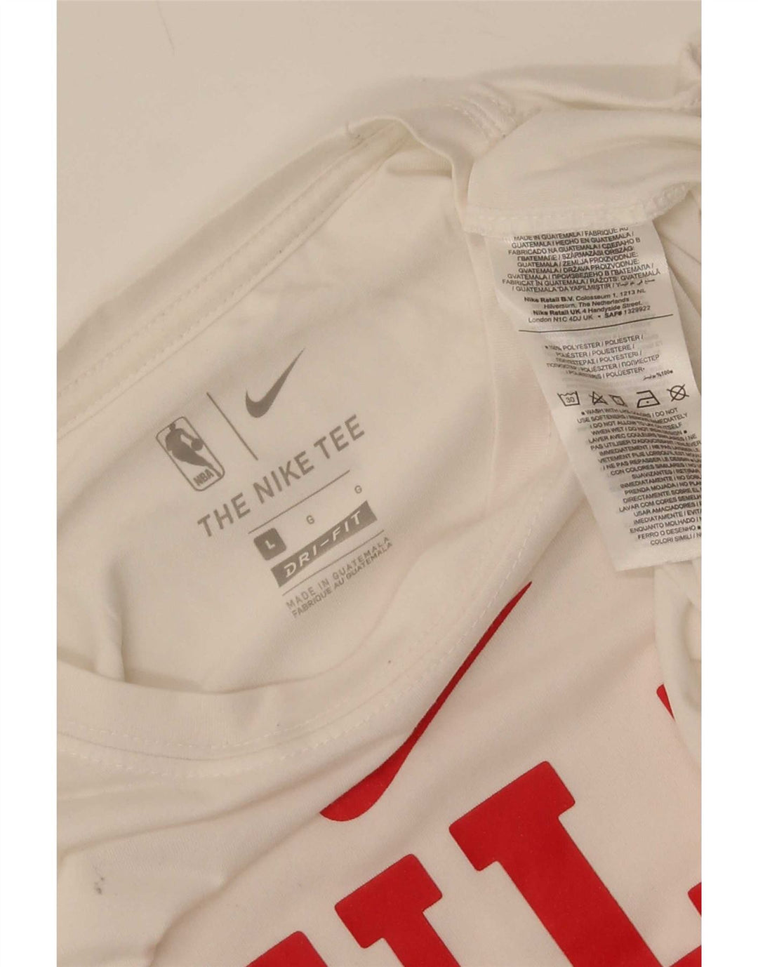 Nike Chicago Bulls Graphic Haut à manches longues pour homme Blanc Polyester