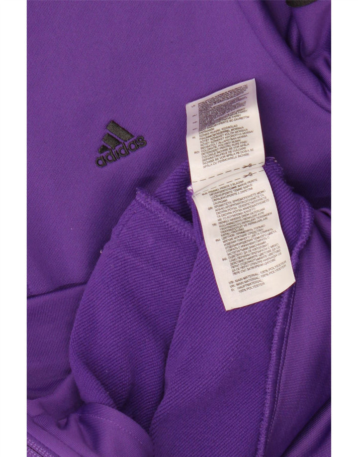 ADIDAS Veste de survêtement pour femme UK 12 Violet moyen Polyester
