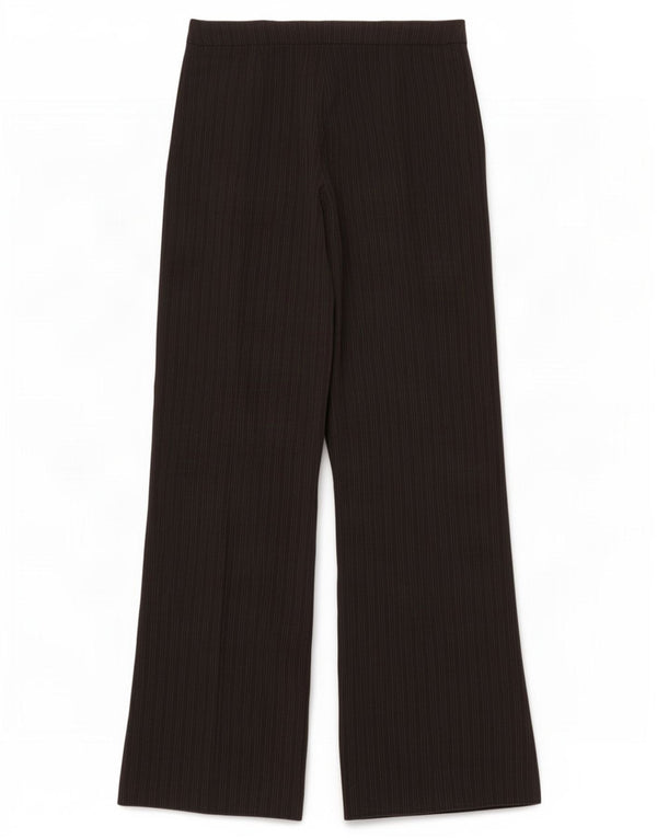 Max & Co. Pantalon de costume large pour femme UK 8 Small W26 L31 Noir à fines rayures