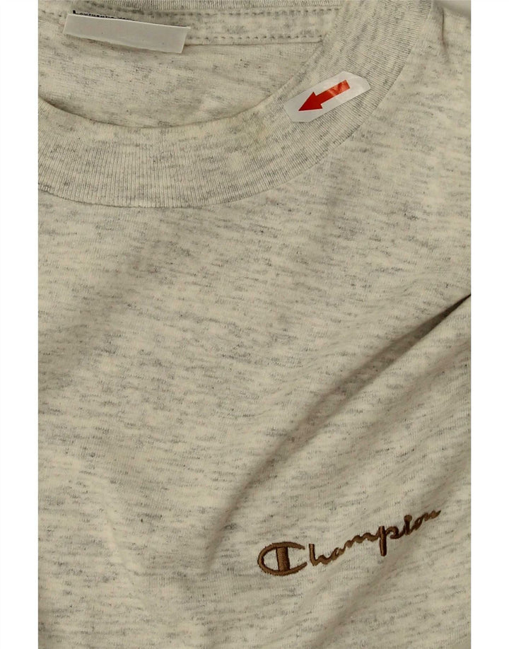 Champion T-Shirt Homme Haut Large Gris Moucheté