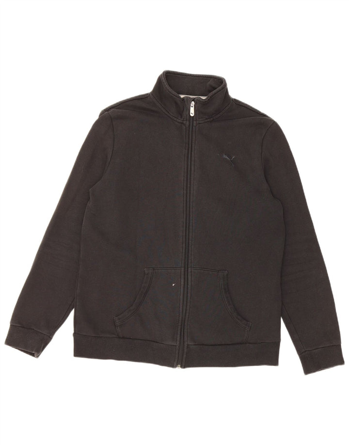 Puma Veste de survêtement pour femme UK 14 Large Noir Coton
