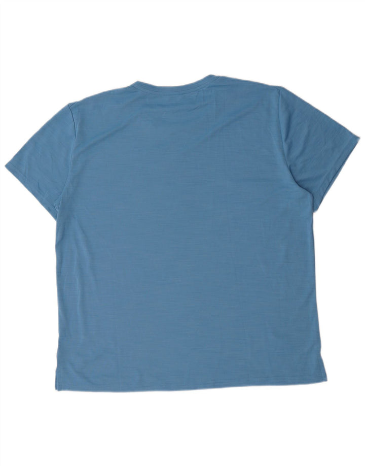 Nike Hommes Dri Fit T-Shirt Haut XL Bleu Polyester