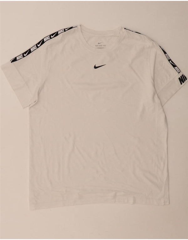 NIKE T-shirt graphique coupe standard pour homme XL Blanc