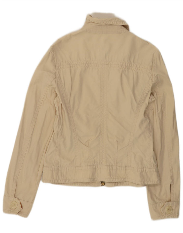 Burberry Veste Bomber Femme UK 14 Coton Beige Moyen