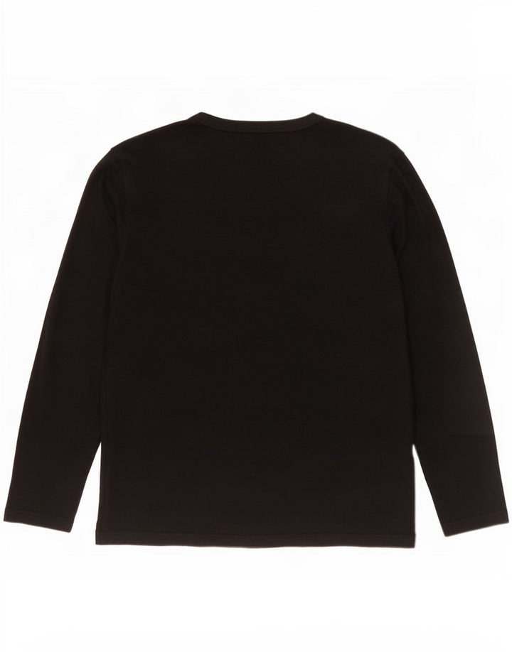 Jack & Jones Haut graphique à manches longues pour hommes, grand coton noir