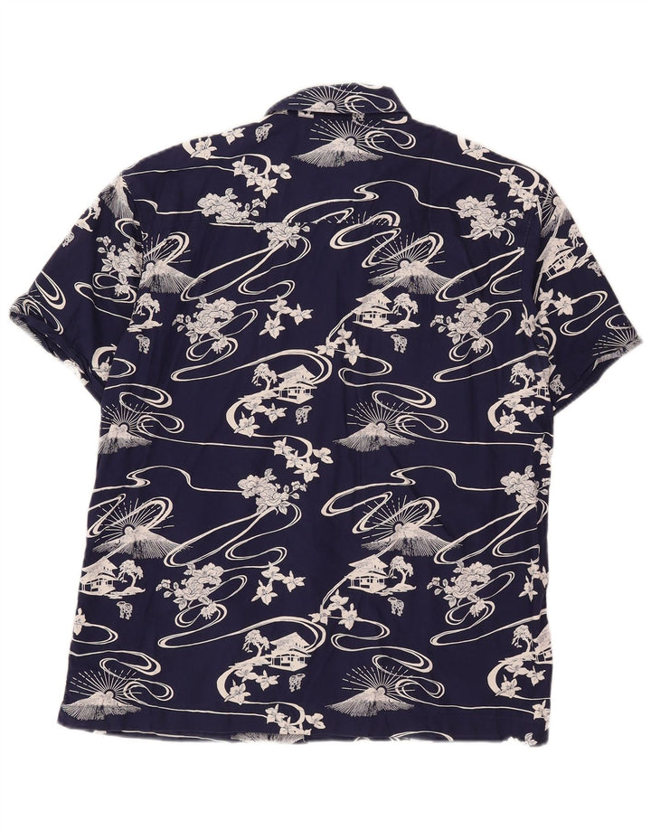 Superdry Chemise Graphique à Manches Courtes Homme Bleu Marine Moyen Coton