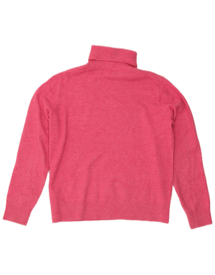Marks & Spencer Pull col roulé pour femme UK 10 Petit Rose Moucheté
