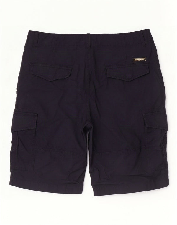 Superdry Short Cargo W32 Homme Bleu Marine Moyen Coton