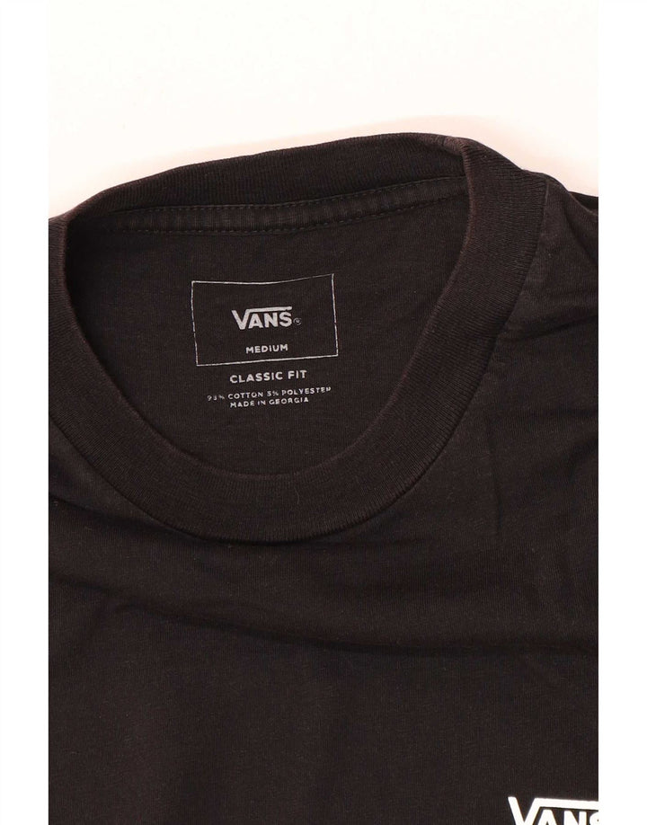 Vans T-shirt coupe classique pour hommes, noir moyen, colour block