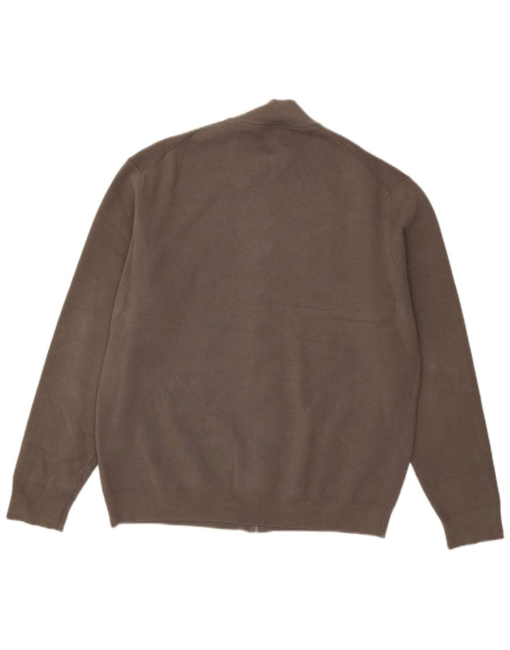 Massimo Dutti Cardigan Homme Pull XL Gris Coton