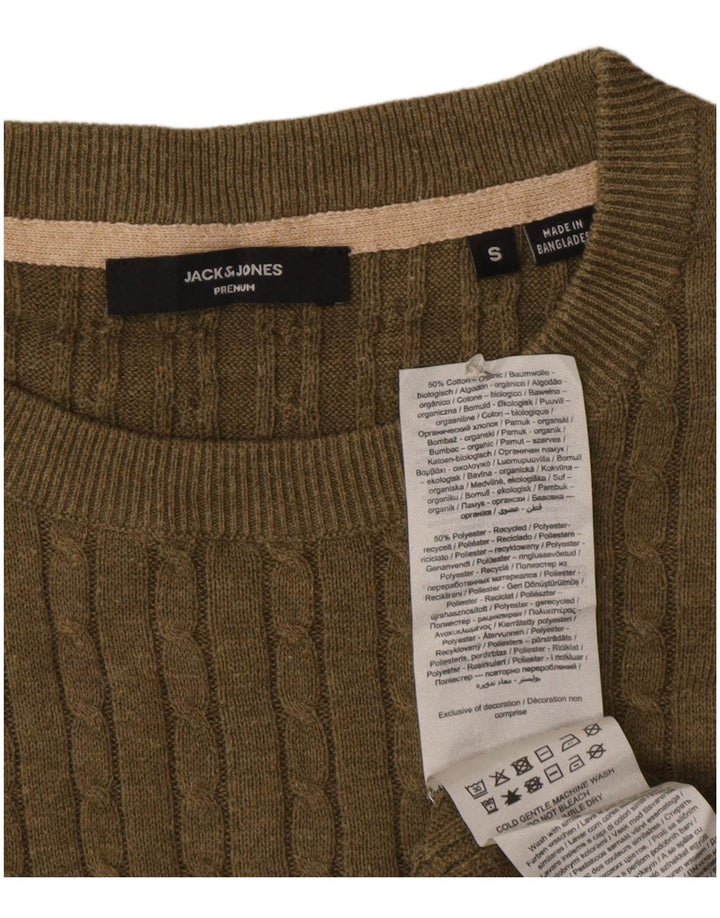 Jack & Jones Pull à col rond pour homme Petit Kaki
