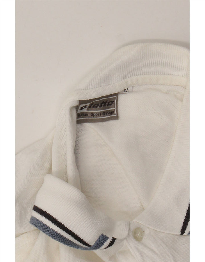 Lotto Polo Homme Blanc Moyen