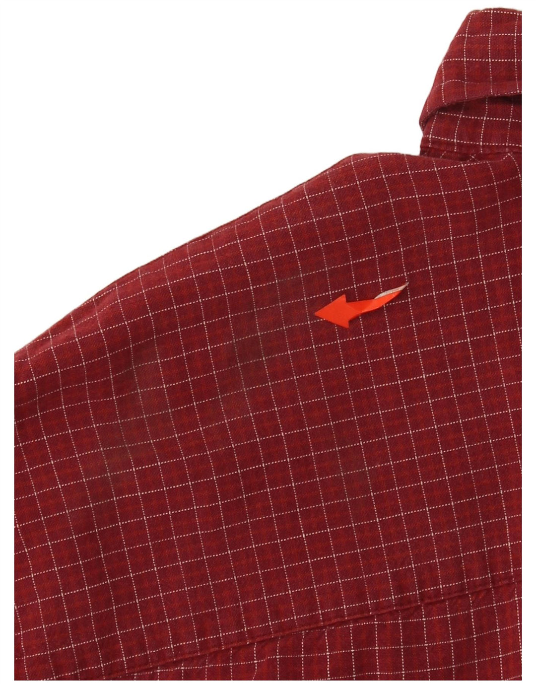 J. CREW Chemise en flanelle pour homme en coton à carreaux bordeaux moyen