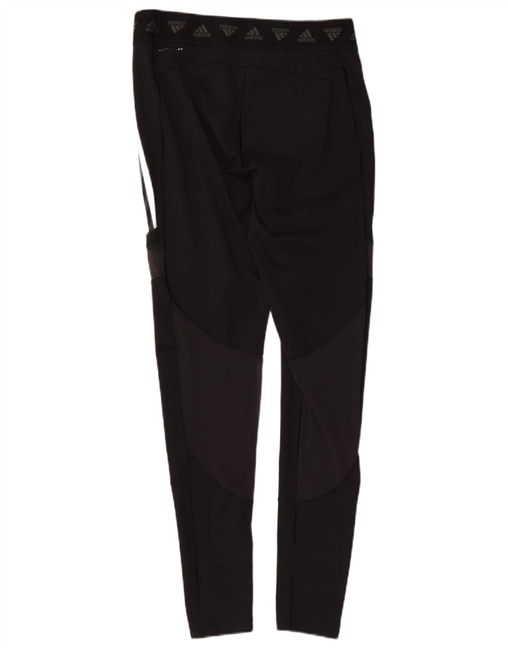 Adidas Leggings Femme UK 16/18 Large Noir Polyester