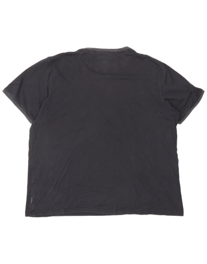 TED BAKER T-Shirt Homme Top 2XL Bleu Marine Coton