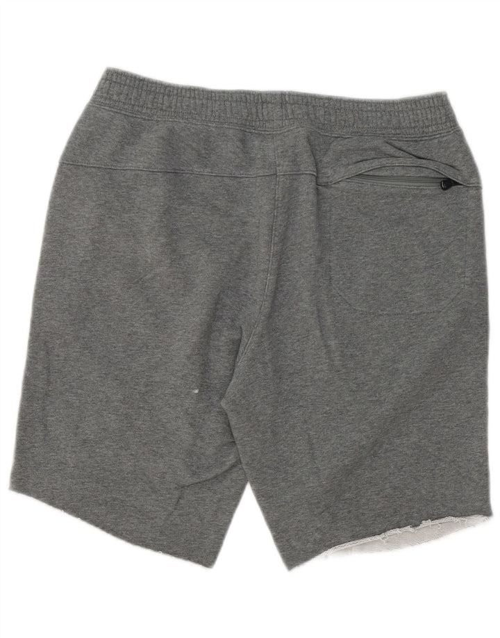 Champion Short de Sport Homme Gris Moyen Moucheté