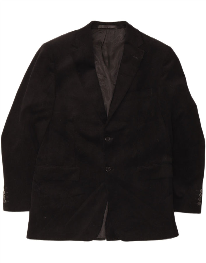 Marks & Spencer Veste blazer en velours à 2 boutons pour homme UK 40 Noir moyen