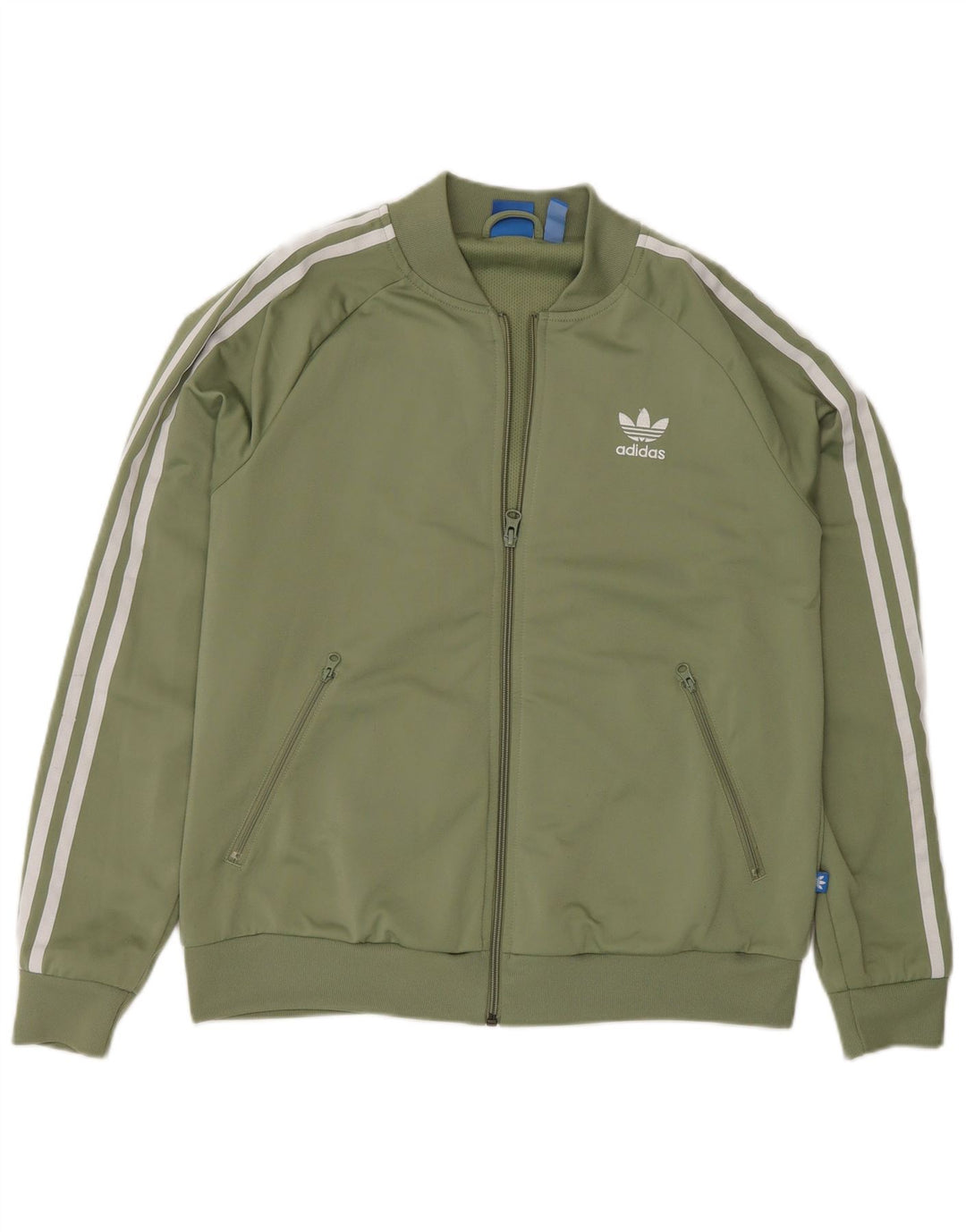 Adidas Veste de survêtement graphique pour femme UK 16 Large Vert Polyester