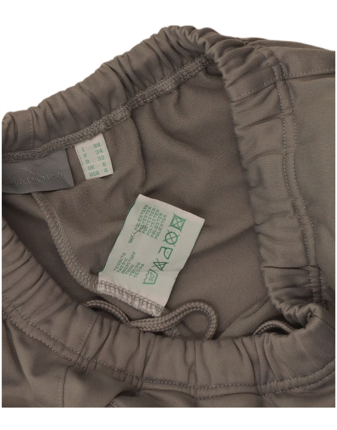 Diadora Pantalon De Survêtement Femme UK 6 XS Gris Polyester