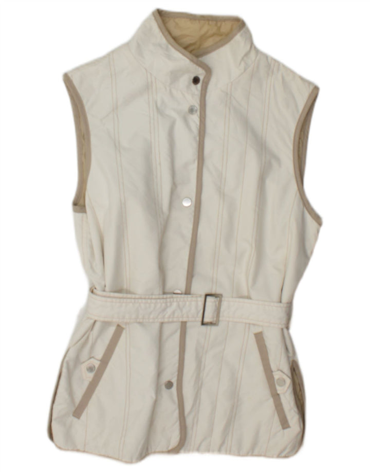 Marina Yachting Gilet Femme IT 44 Medium Blanc Polyester