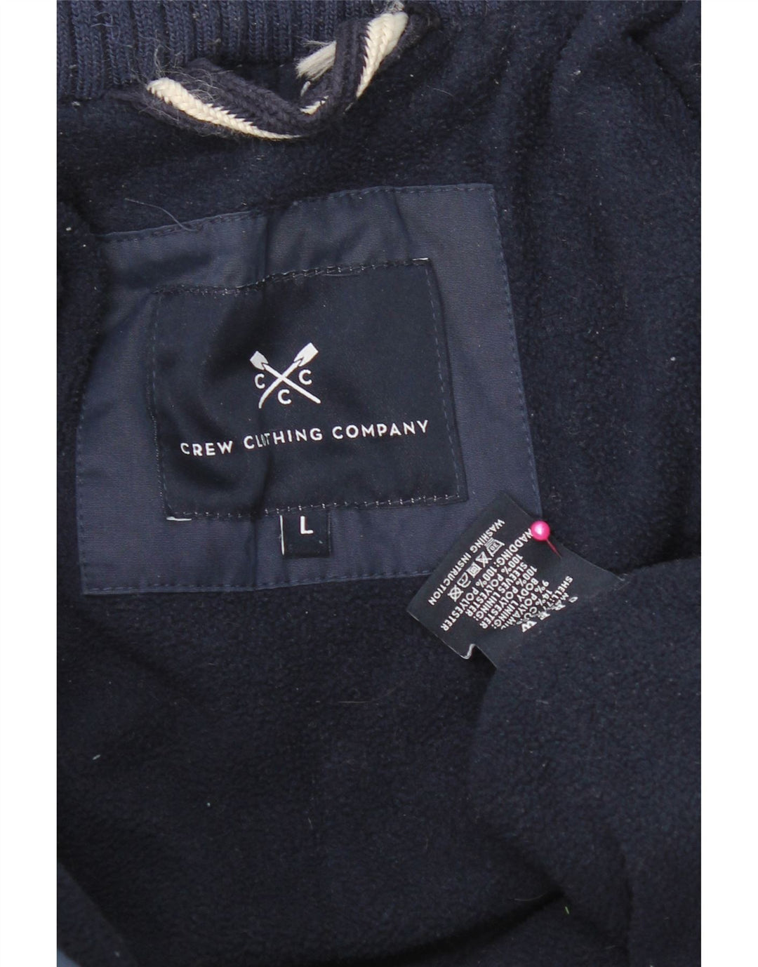 Crew Clothing Veste matelassée pour homme UK 40 Large Bleu marine en coton