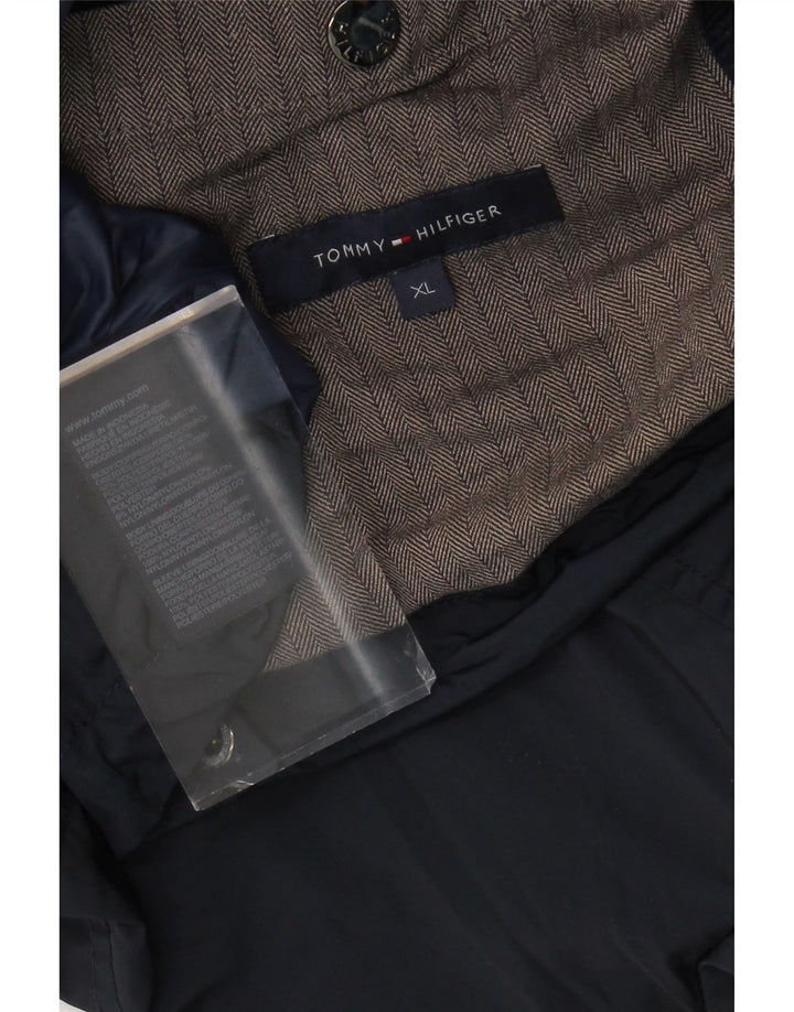TOMMY HILFIGER Veste utilitaire pour hommes UK 42 XL Bleu marine Polyester