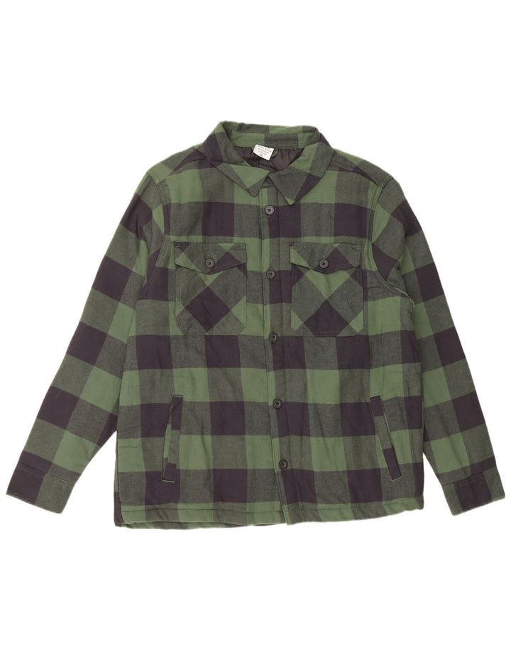 ACTIVE TOUCH Chemise en flanelle Lumberjack pour homme en coton vichy vert XL