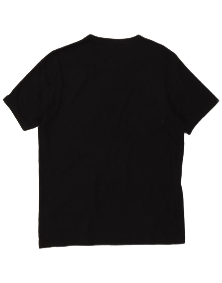 Hugo Boss Hommes T-Shirt Top Large Noir Coton