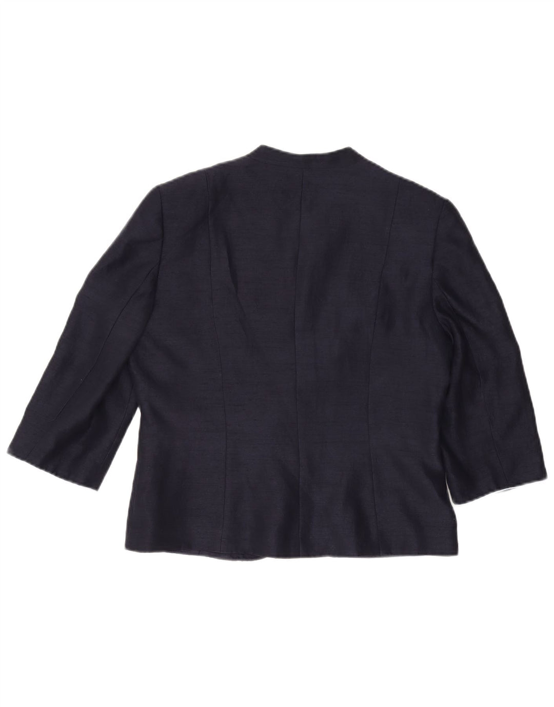 JACQUES VERT Veste boléro à manches 3/4 pour femme UK 14 Large Bleu marine